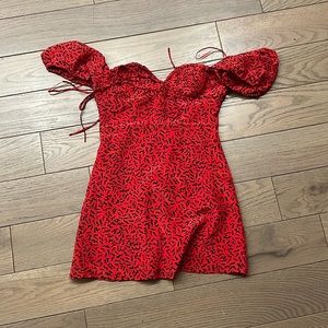 Realisation Par the Venus dress in red squiggle, size S, brand new